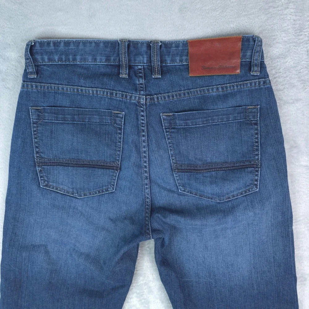 Tommy Bahama Standard Jeans Men 30x26.5 Blue Stretch Cotton Blend Denim
